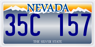 NV license plate 35C157