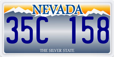 NV license plate 35C158