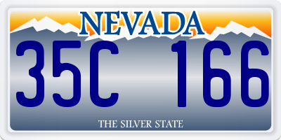 NV license plate 35C166