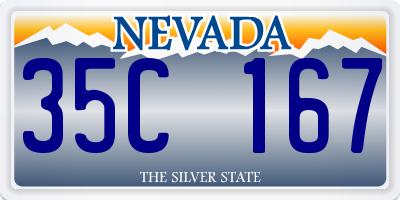 NV license plate 35C167