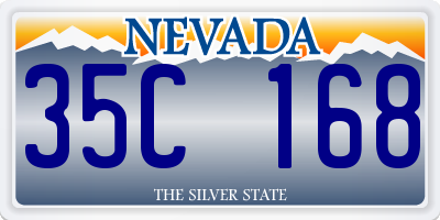 NV license plate 35C168