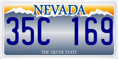 NV license plate 35C169