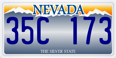 NV license plate 35C173
