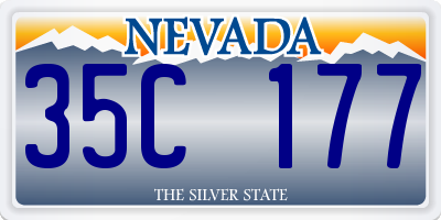 NV license plate 35C177