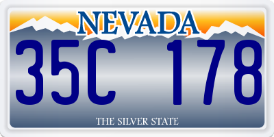 NV license plate 35C178
