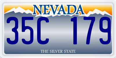 NV license plate 35C179