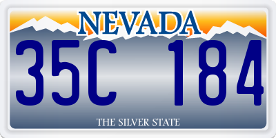 NV license plate 35C184