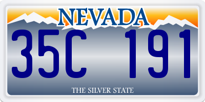 NV license plate 35C191