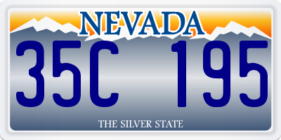 NV license plate 35C195
