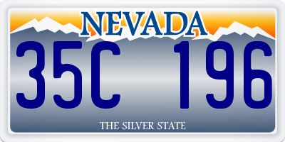 NV license plate 35C196