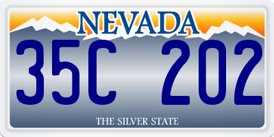 NV license plate 35C202