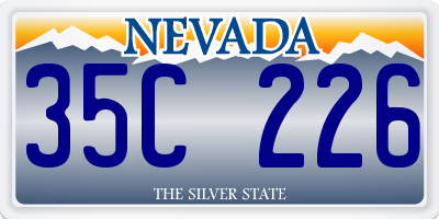 NV license plate 35C226