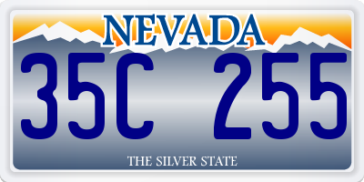 NV license plate 35C255