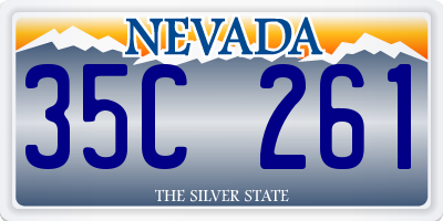NV license plate 35C261