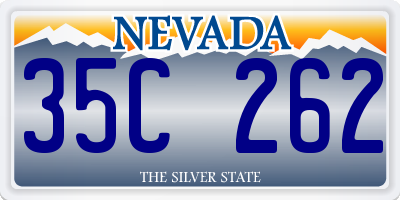 NV license plate 35C262