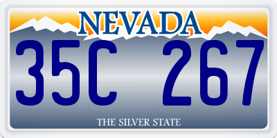 NV license plate 35C267