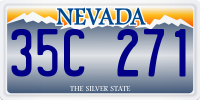 NV license plate 35C271