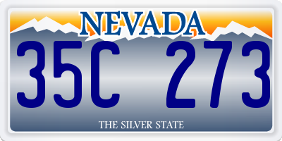 NV license plate 35C273