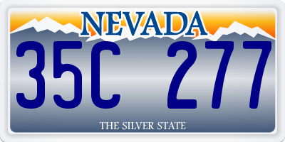 NV license plate 35C277