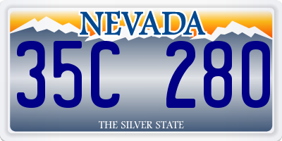 NV license plate 35C280