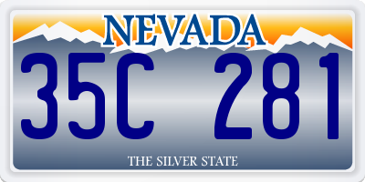 NV license plate 35C281