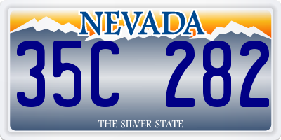 NV license plate 35C282