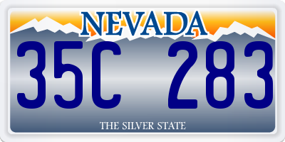 NV license plate 35C283