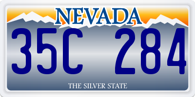 NV license plate 35C284
