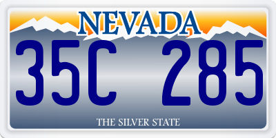 NV license plate 35C285