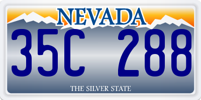 NV license plate 35C288
