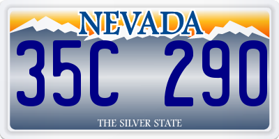 NV license plate 35C290