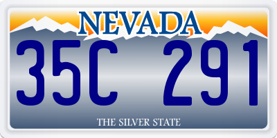 NV license plate 35C291