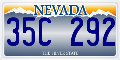 NV license plate 35C292