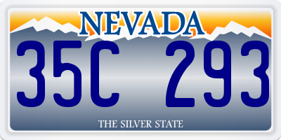 NV license plate 35C293