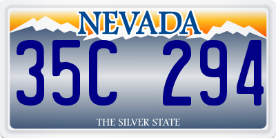 NV license plate 35C294
