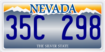 NV license plate 35C298