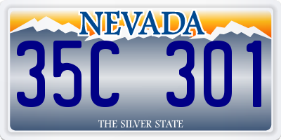 NV license plate 35C301