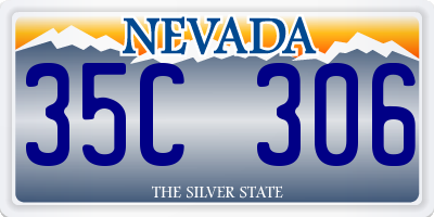 NV license plate 35C306