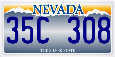 NV license plate 35C308