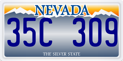 NV license plate 35C309