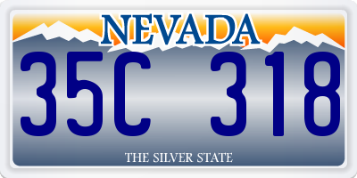 NV license plate 35C318