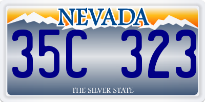 NV license plate 35C323