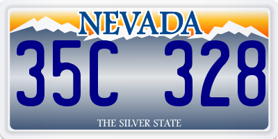 NV license plate 35C328