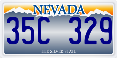 NV license plate 35C329