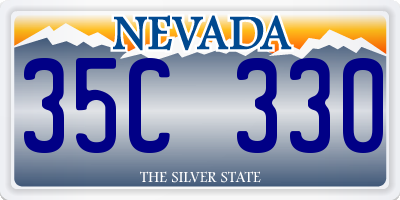 NV license plate 35C330