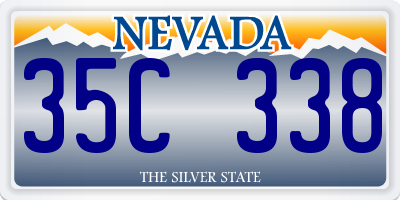 NV license plate 35C338