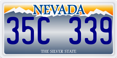 NV license plate 35C339