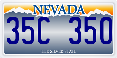 NV license plate 35C350