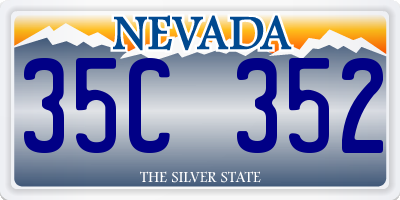 NV license plate 35C352