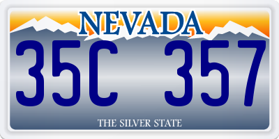 NV license plate 35C357
